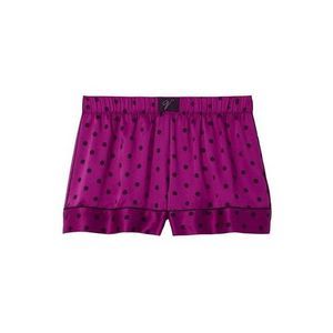 Victoria's Secret Women's Satin Purple with Black Polka Dots Sleep Shorts Size X